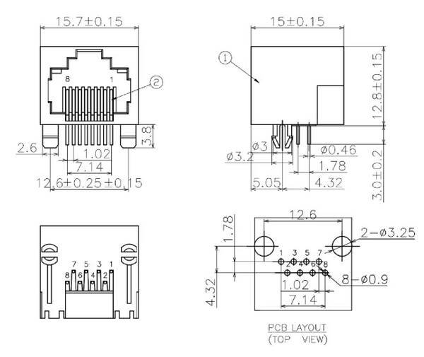 RJ45尺寸參數(shù)規(guī)格表怎么選？標(biāo)準(zhǔn)尺寸有哪些？